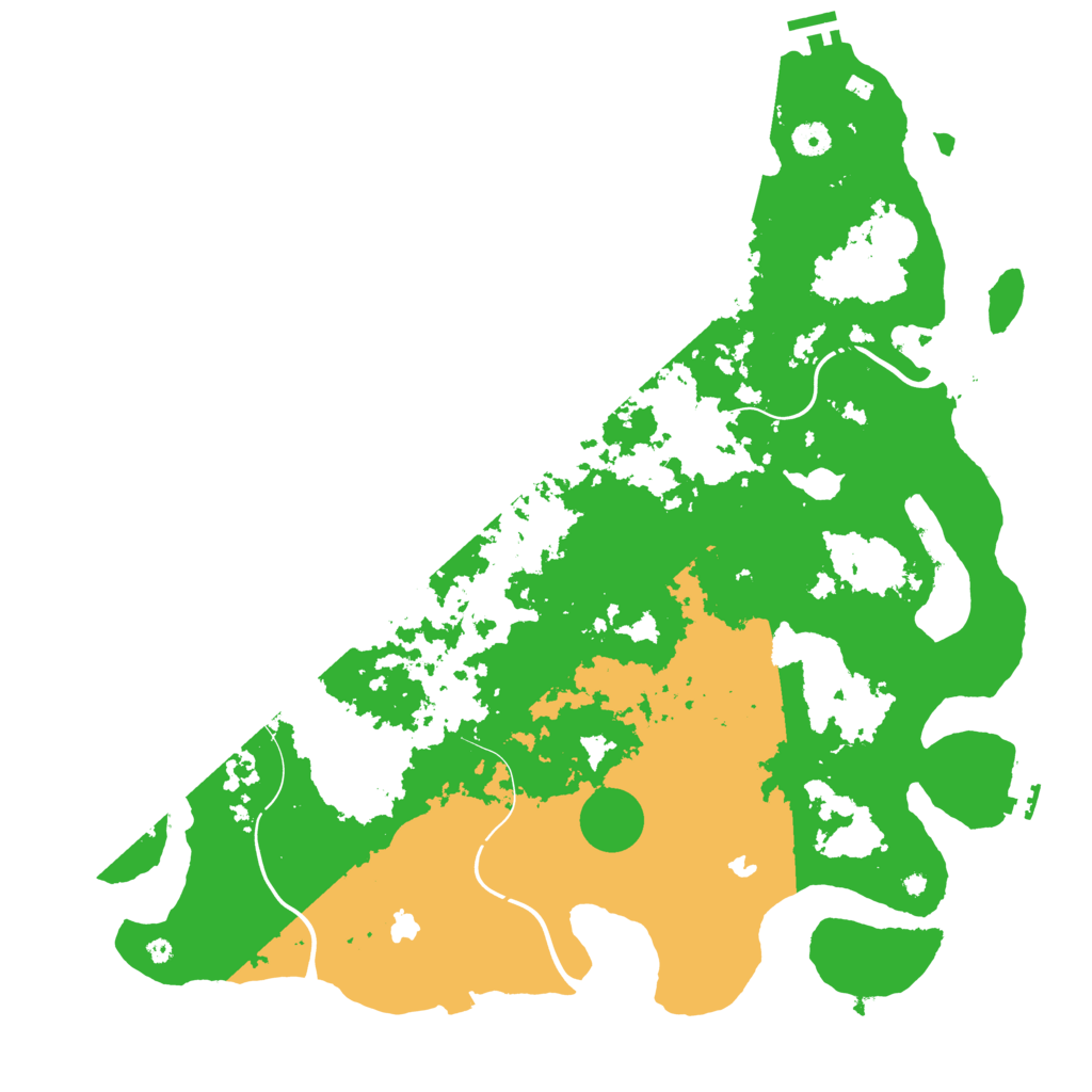 Biome Rust Map: Procedural Map, Size: 4500, Seed: 400613150