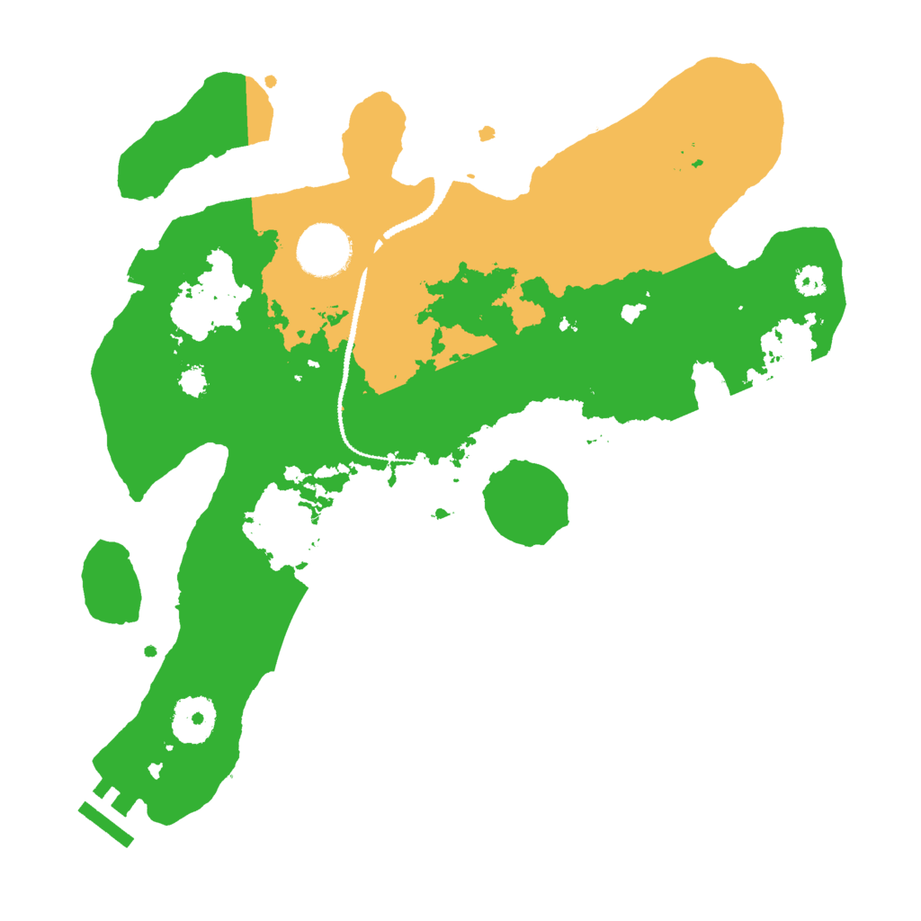 Biome Rust Map: Procedural Map, Size: 3000, Seed: 45321