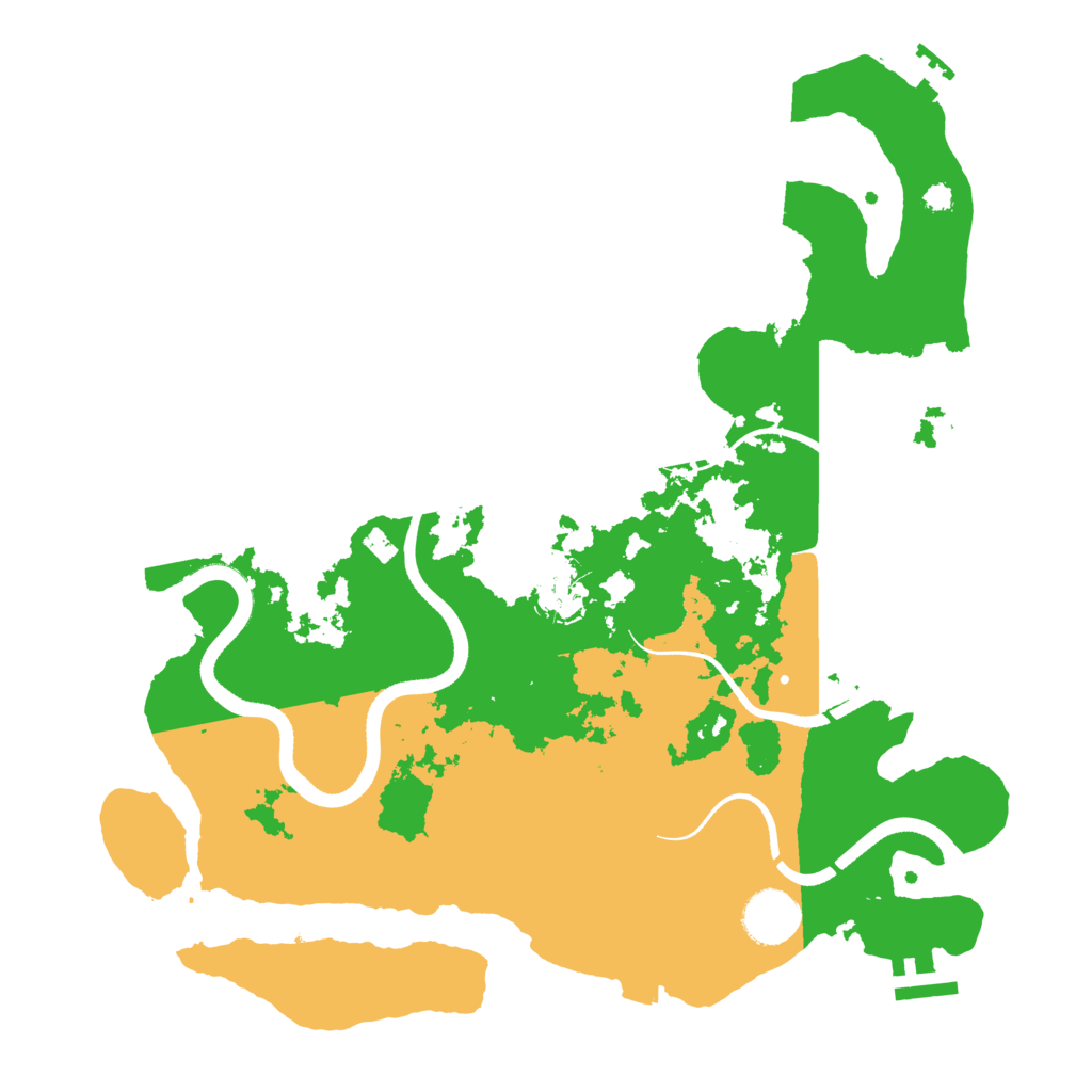 Biome Rust Map: Procedural Map, Size: 3500, Seed: 474615