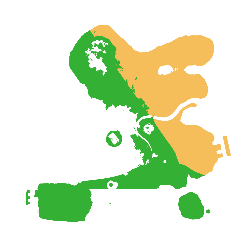 Biome Rust Map: Procedural Map, Size: 2500, Seed: 176839858