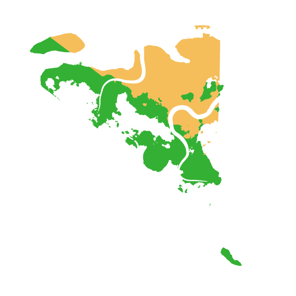 Biome Rust Map: Procedural Map, Size: 3000, Seed: 417605543