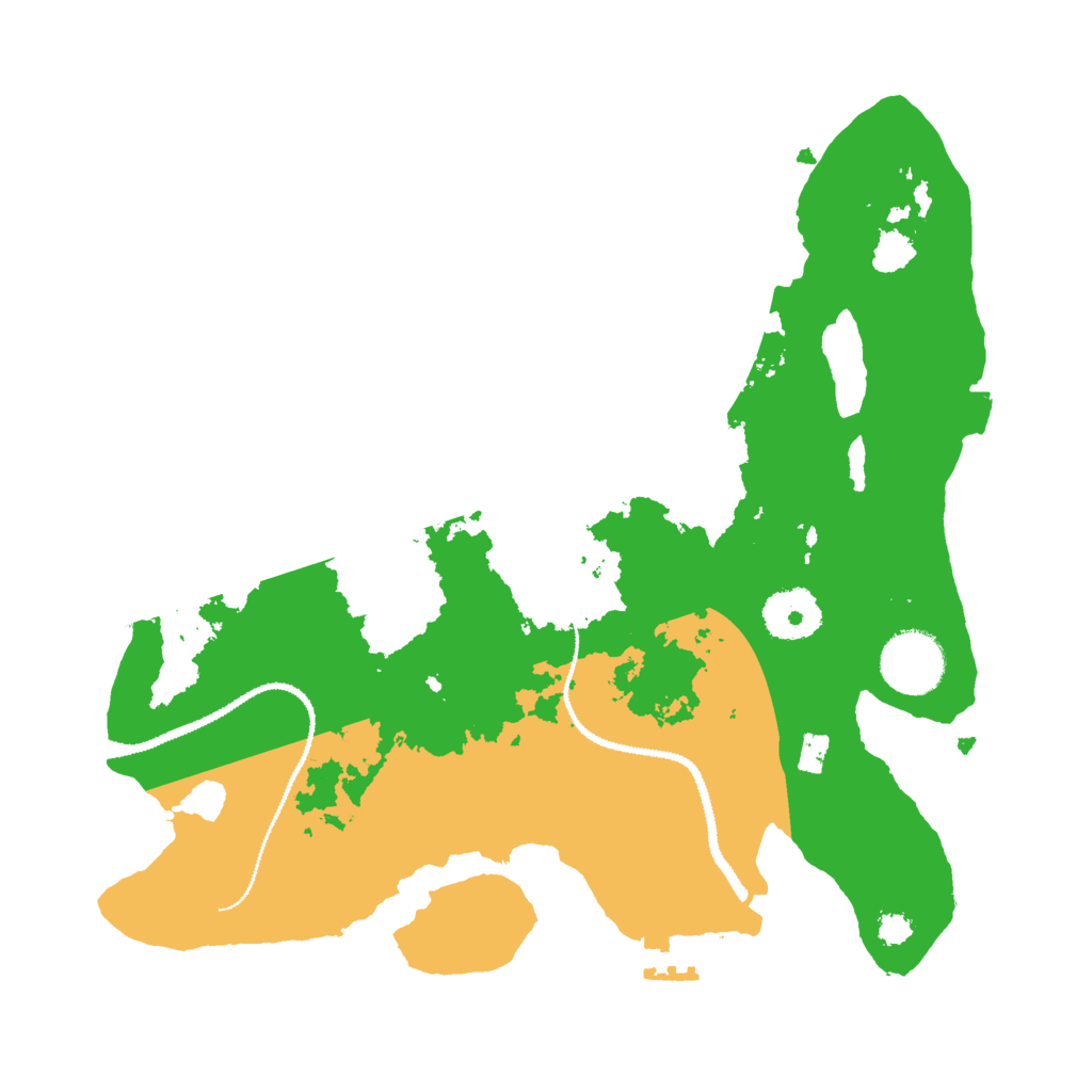 Biome Rust Map: Procedural Map, Size: 3000, Seed: 966413408