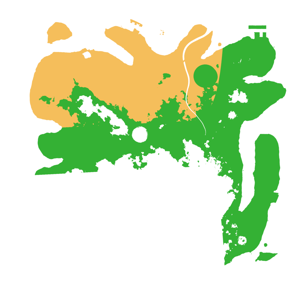 Biome Rust Map: Procedural Map, Size: 3500, Seed: 1795162228