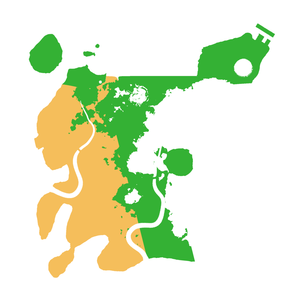 Biome Rust Map: Procedural Map, Size: 2999, Seed: 14112
