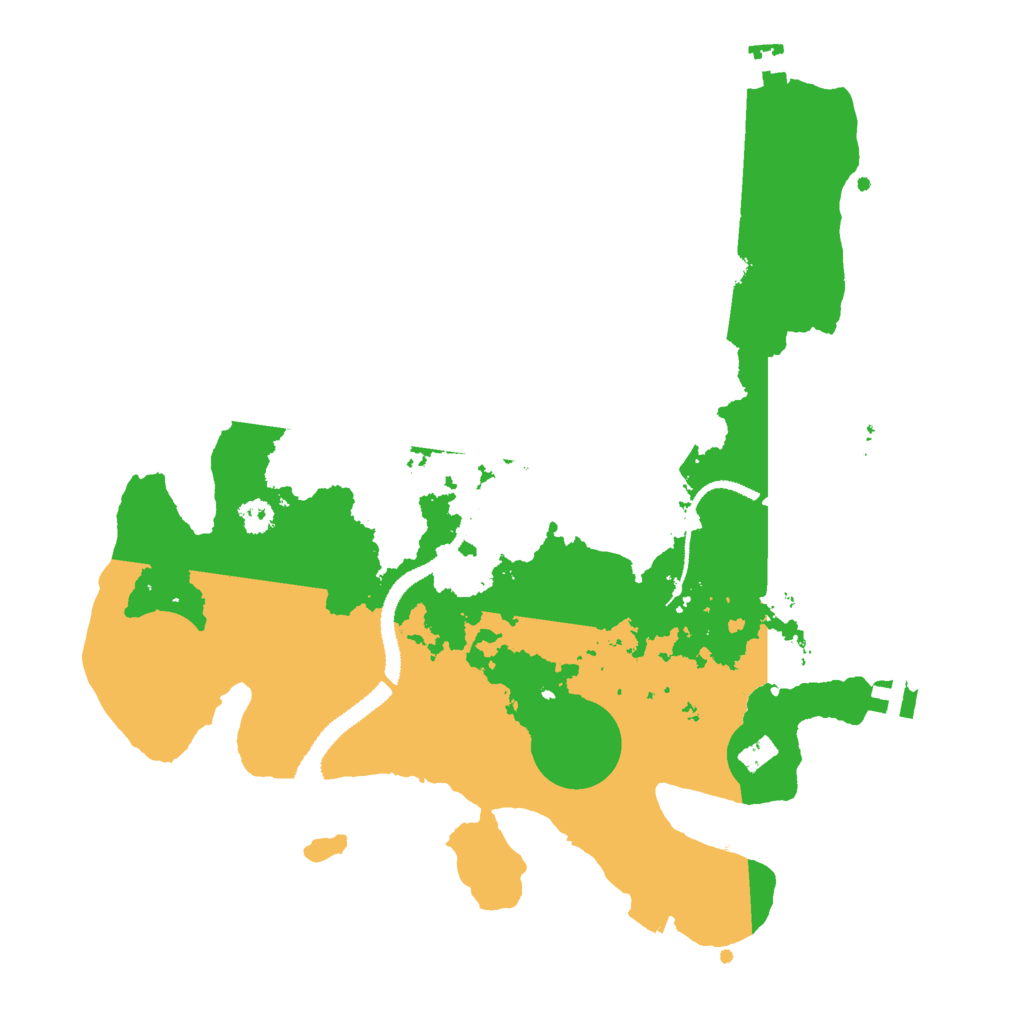 Biome Rust Map: Procedural Map, Size: 3000, Seed: 27169