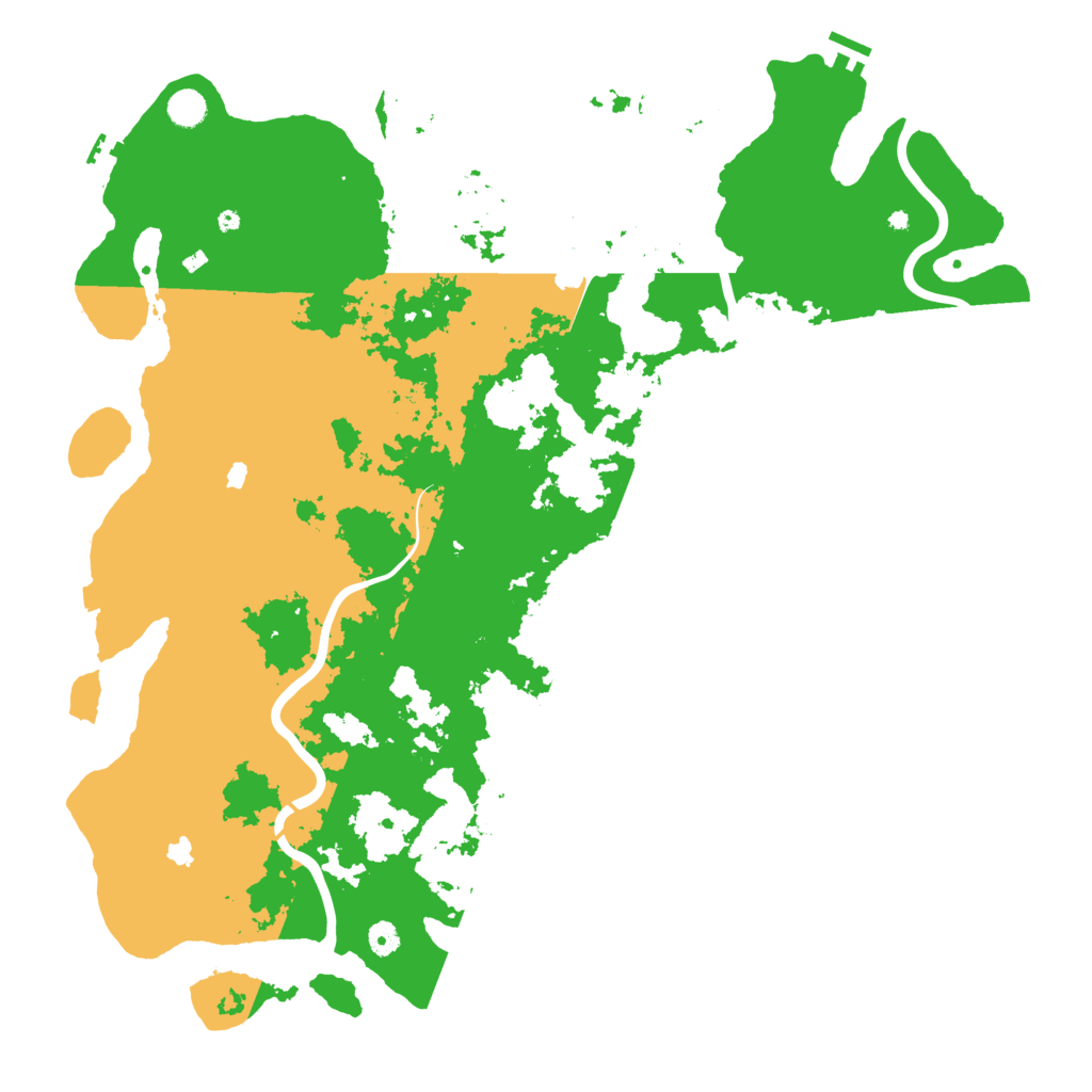 Biome Rust Map: Procedural Map, Size: 5000, Seed: 100000000