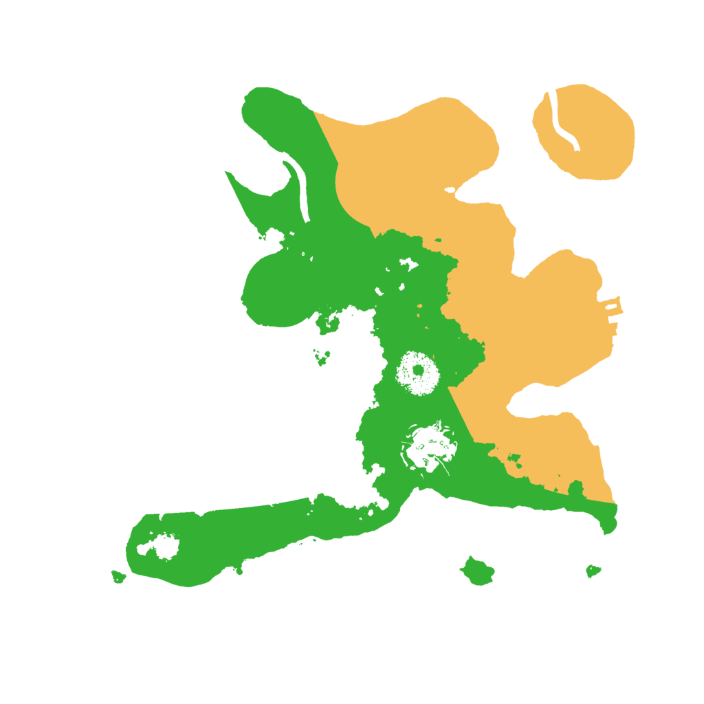 Biome Rust Map: Procedural Map, Size: 2500, Seed: 1935284429