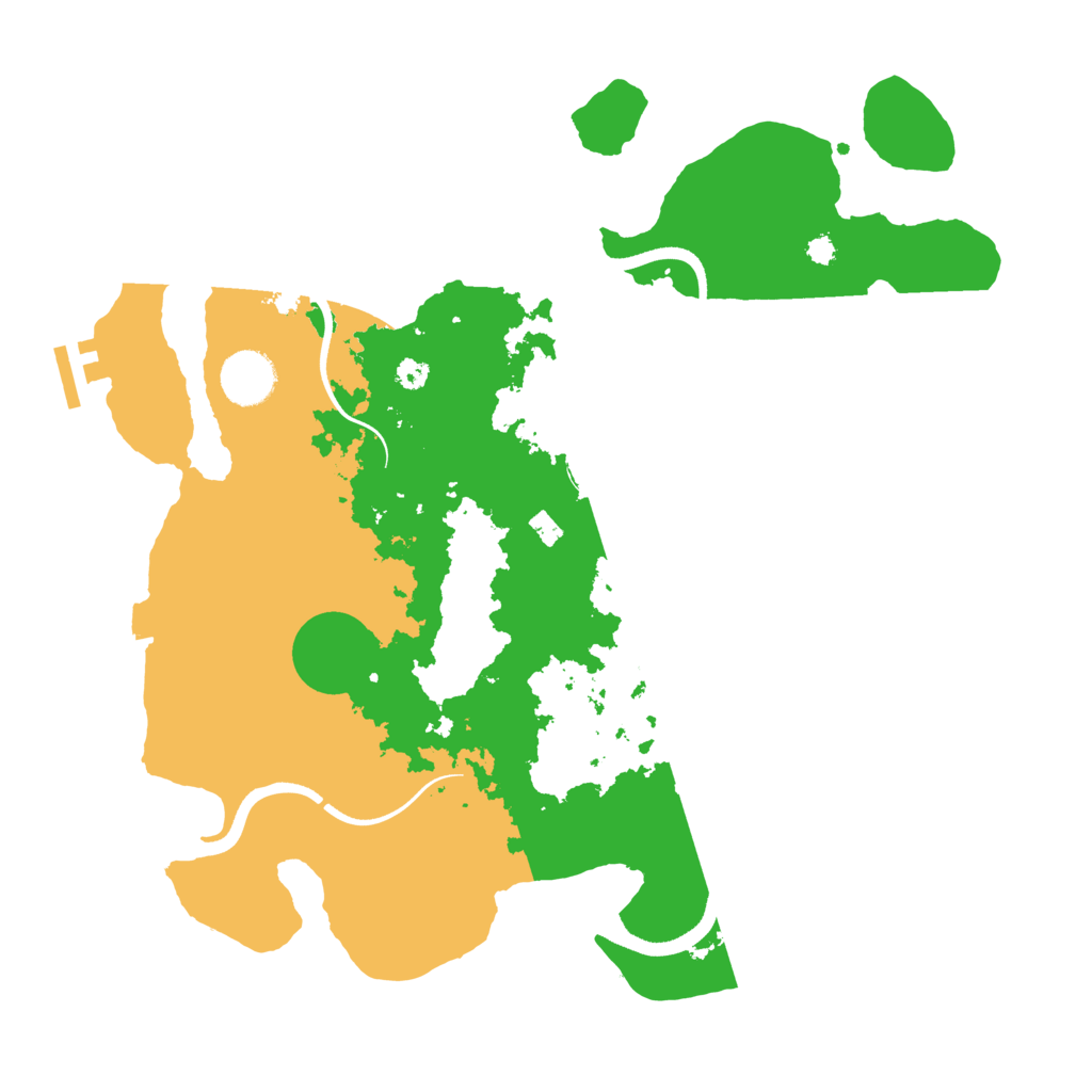 Biome Rust Map: Procedural Map, Size: 3500, Seed: 250522
