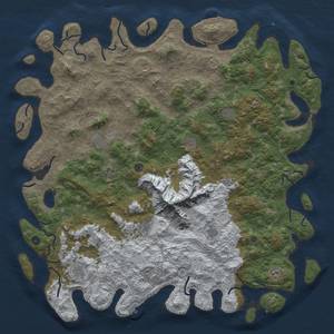 Thumbnail Rust Map: Procedural Map, Size: 6000, Seed: 114514, 20 Monuments