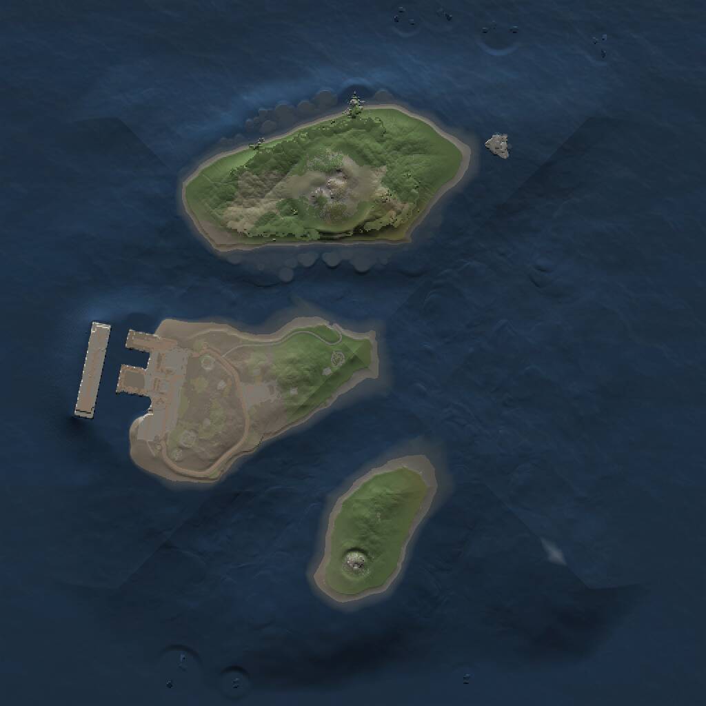 Rust Map: Procedural Map, Size: 1500, Seed: 232109892, 2 Monuments