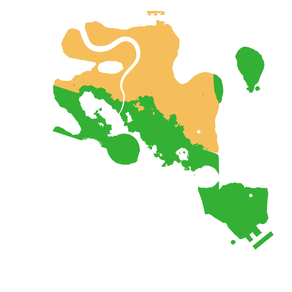 Biome Rust Map: Procedural Map, Size: 2500, Seed: 692807391