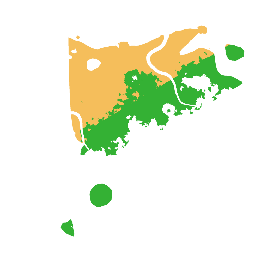 Biome Rust Map: Procedural Map, Size: 3200, Seed: 30142