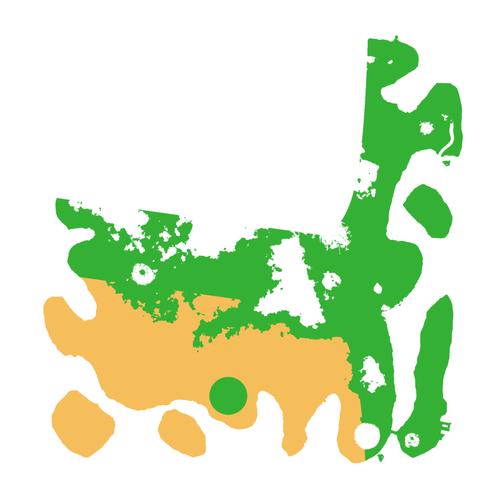 Biome Rust Map: Procedural Map, Size: 3500, Seed: 77446232