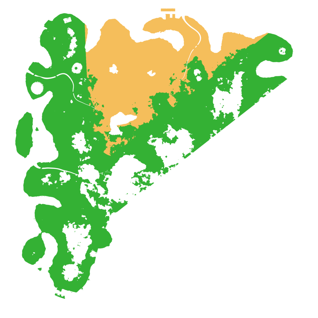Biome Rust Map: Procedural Map, Size: 4500, Seed: 450015