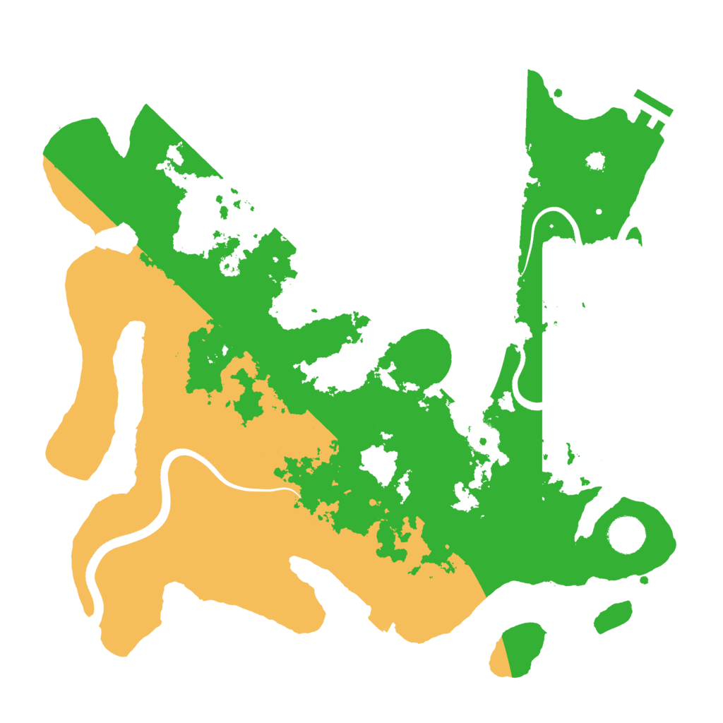 Biome Rust Map: Procedural Map, Size: 3500, Seed: 744516050