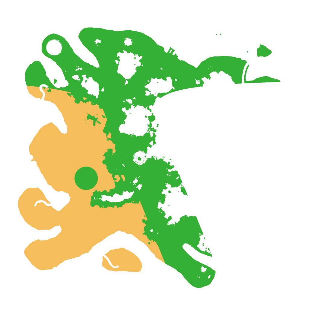 Biome Rust Map: Procedural Map, Size: 3500, Seed: 2440925