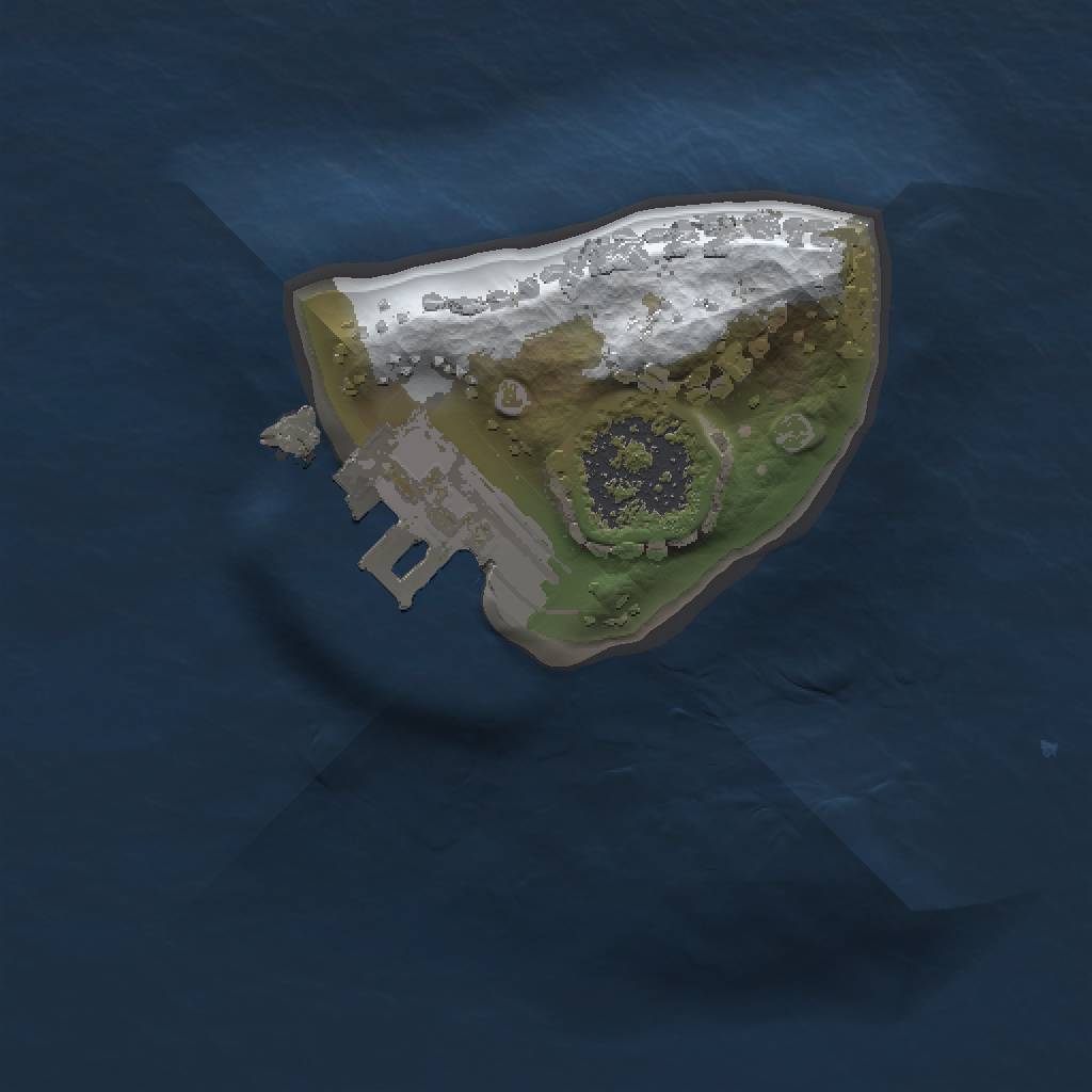 Rust Map: Procedural Map, Size: 1000, Seed: 250, 4 Monuments