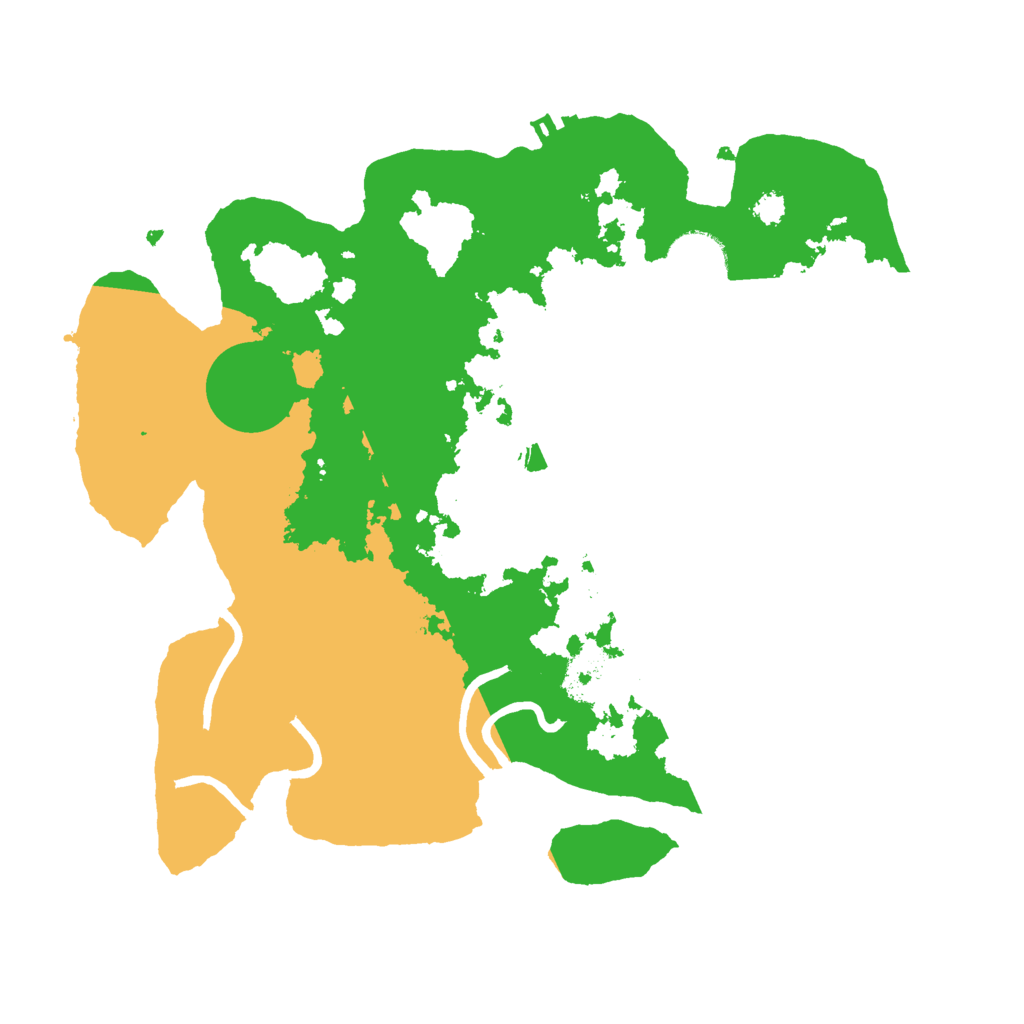 Biome Rust Map: Procedural Map, Size: 3000, Seed: 48148391
