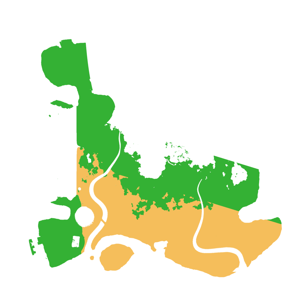 Biome Rust Map: Procedural Map, Size: 2916, Seed: 13825