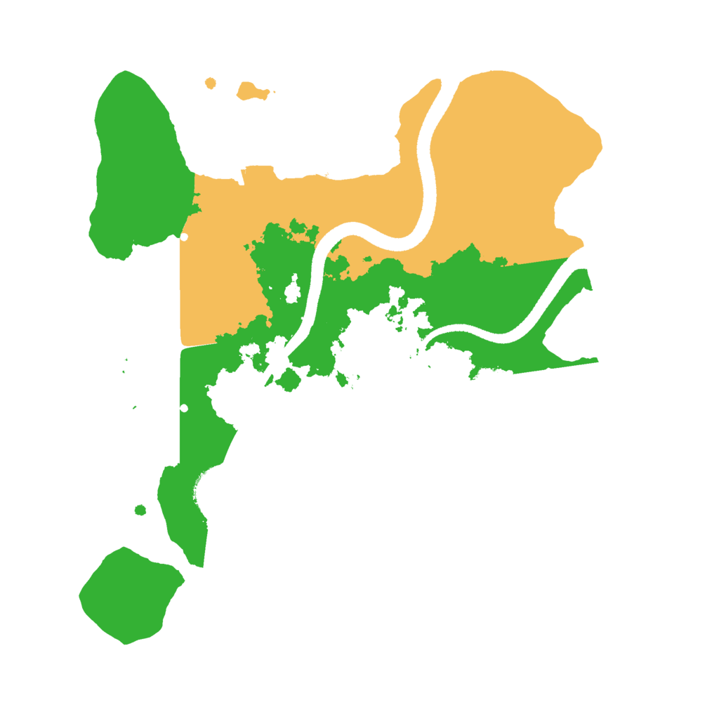 Biome Rust Map: Procedural Map, Size: 2600, Seed: 54