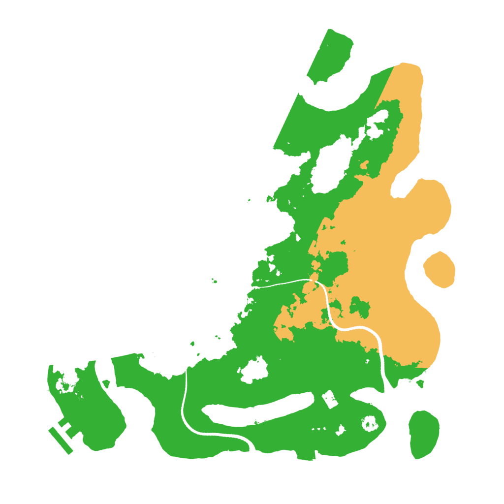 Biome Rust Map: Procedural Map, Size: 3200, Seed: 1072305839