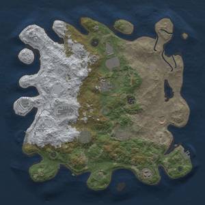 Thumbnail Rust Map: Procedural Map, Size: 3850, Seed: 1494092604, 19 Monuments