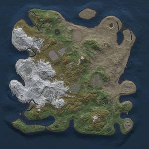 Thumbnail Rust Map: Procedural Map, Size: 3850, Seed: 848597280, 20 Monuments