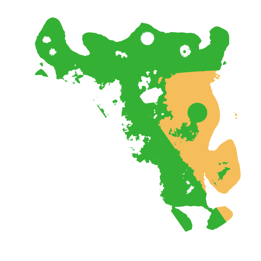 Biome Rust Map: Procedural Map, Size: 3500, Seed: 3594