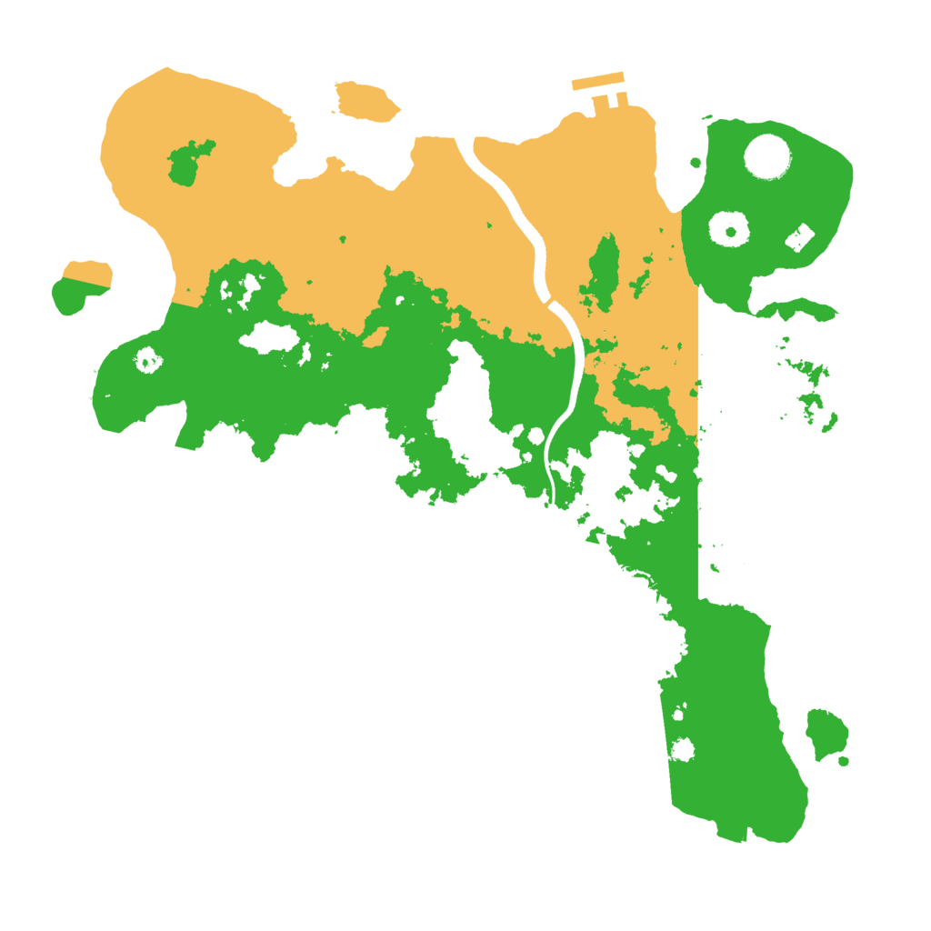 Biome Rust Map: Procedural Map, Size: 3600, Seed: 87412