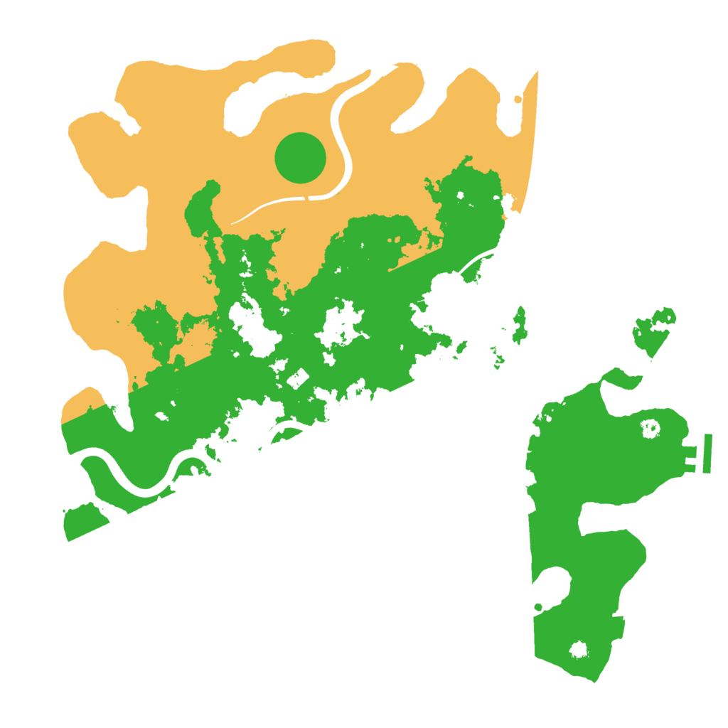 Biome Rust Map: Procedural Map, Size: 3750, Seed: 5087576