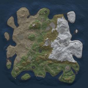 Thumbnail Rust Map: Procedural Map, Size: 3850, Seed: 1063778371, 20 Monuments