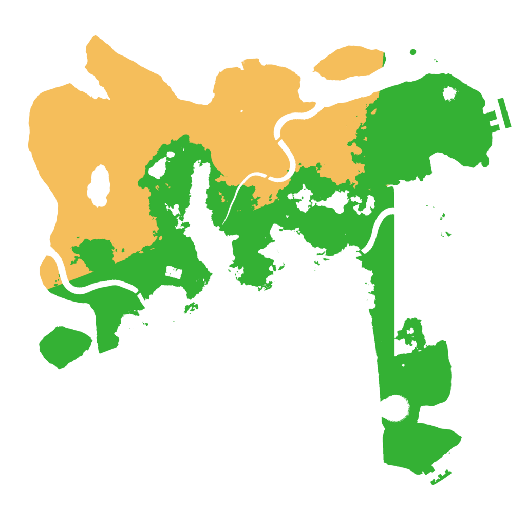 Biome Rust Map: Procedural Map, Size: 3500, Seed: 1791523553