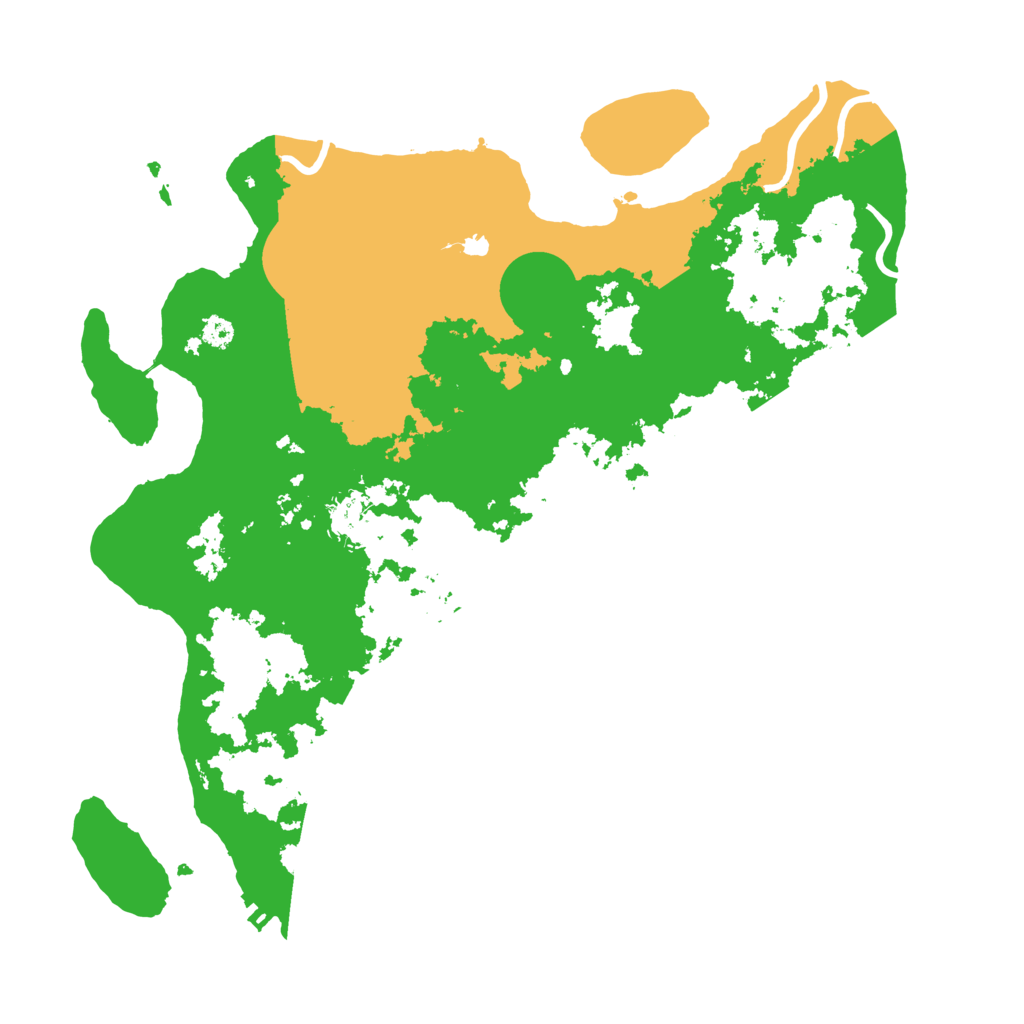 Biome Rust Map: Procedural Map, Size: 3500, Seed: 55678