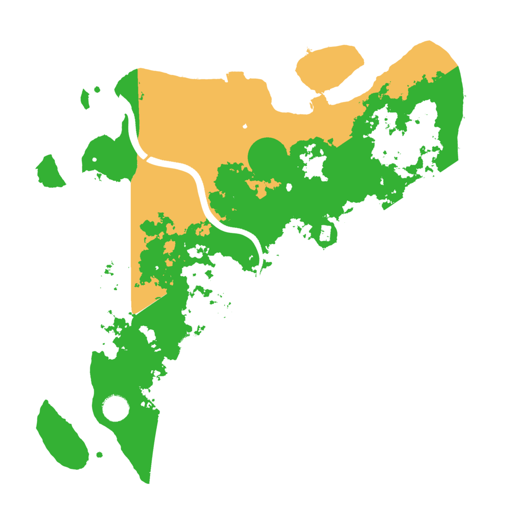 Biome Rust Map: Procedural Map, Size: 3500, Seed: 55678