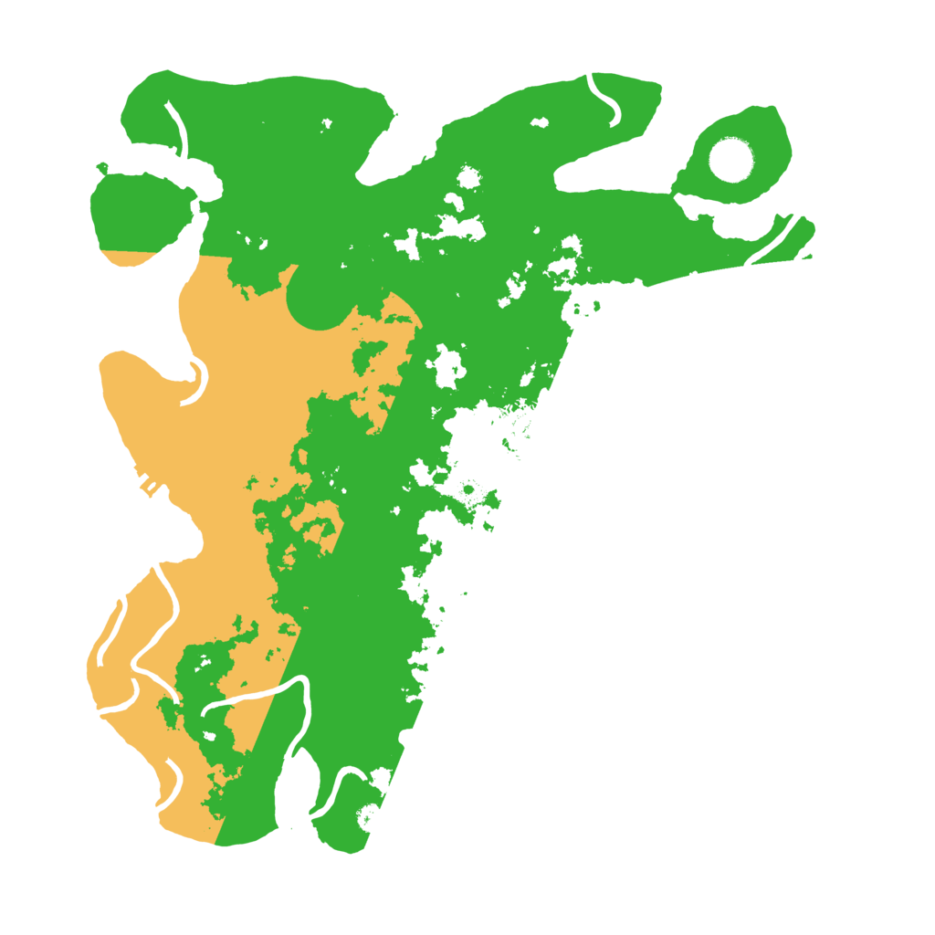 Biome Rust Map: Procedural Map, Size: 3700, Seed: 1036129551