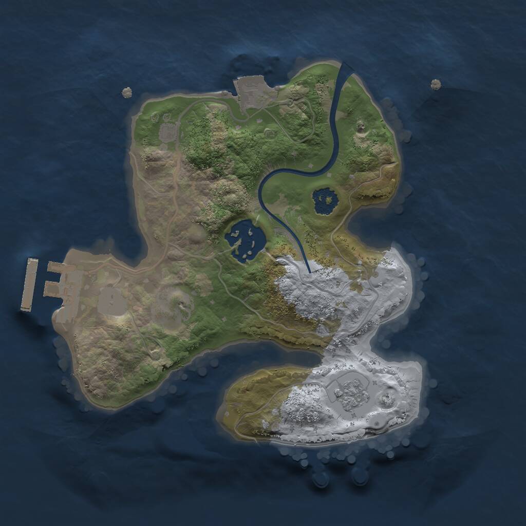 Rust Map: Procedural Map, Size: 2000, Seed: 19, 4 Monuments