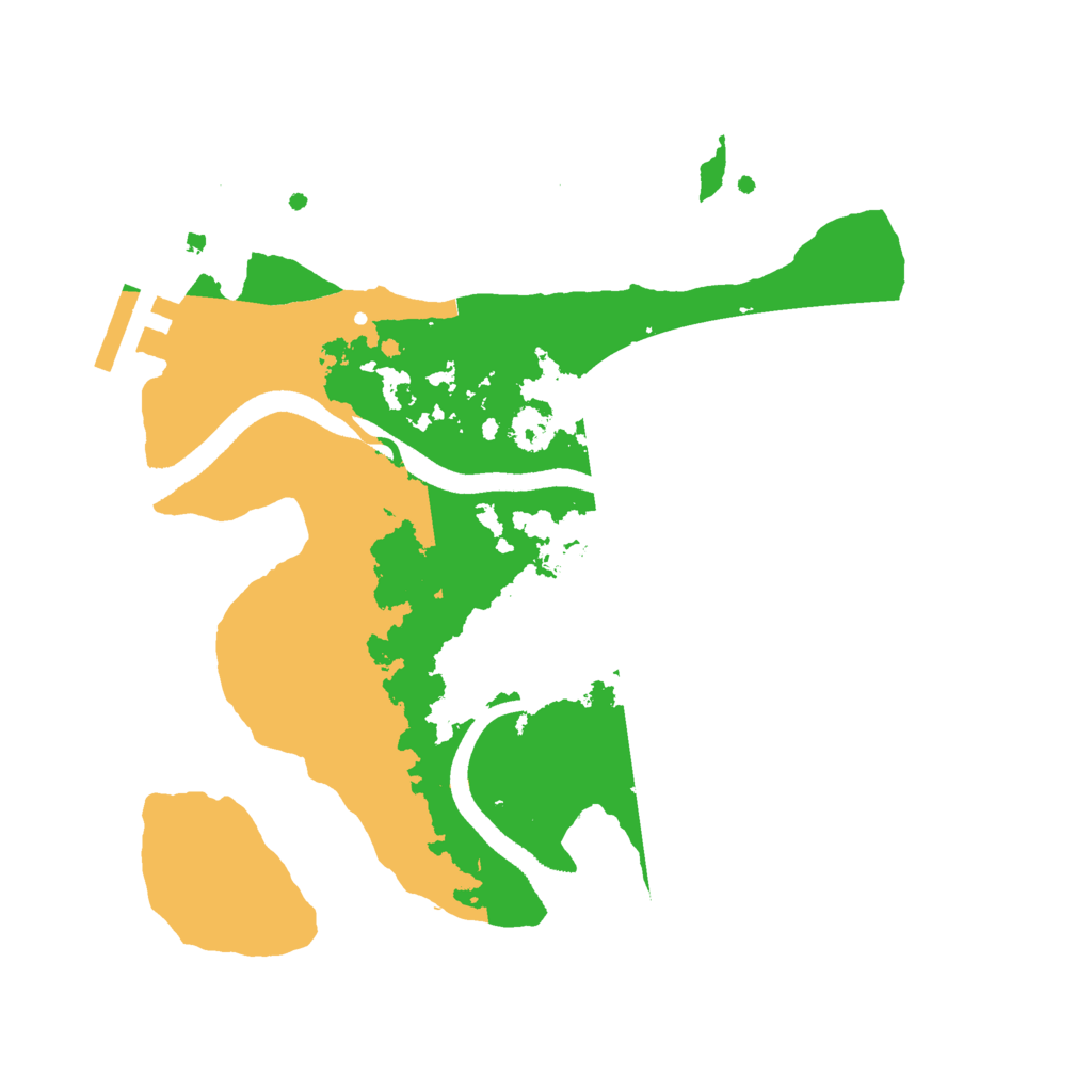 Biome Rust Map: Procedural Map, Size: 2500, Seed: 635726