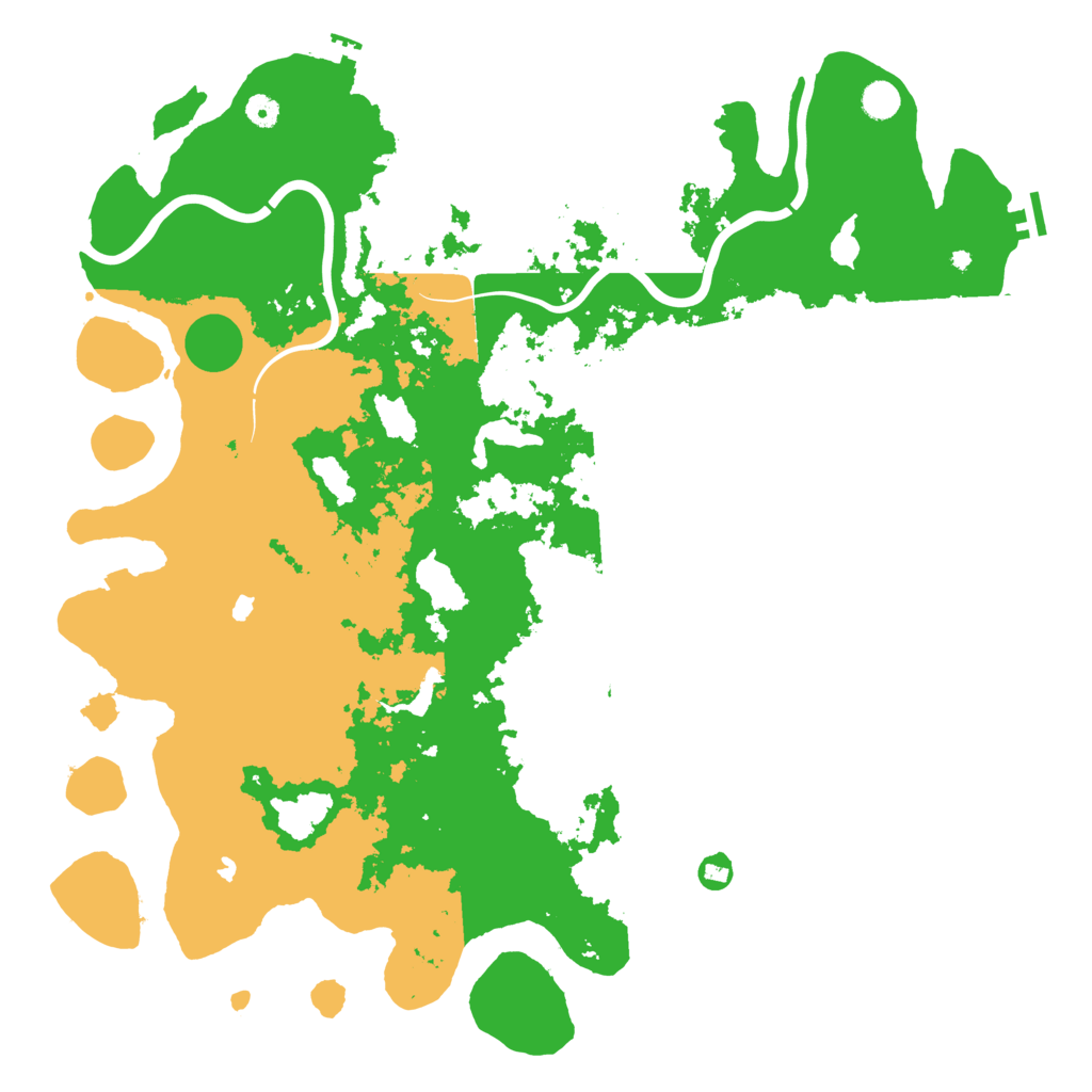 Biome Rust Map: Procedural Map, Size: 5000, Seed: 28345943
