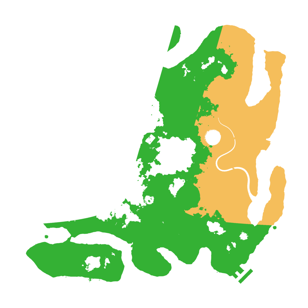 Biome Rust Map: Procedural Map, Size: 3500, Seed: 925673