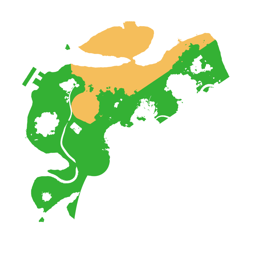 Biome Rust Map: Procedural Map, Size: 2500, Seed: 2505