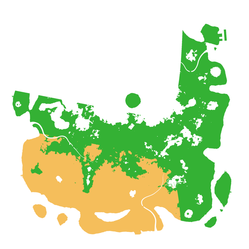Biome Rust Map: Procedural Map, Size: 4500, Seed: 985197116