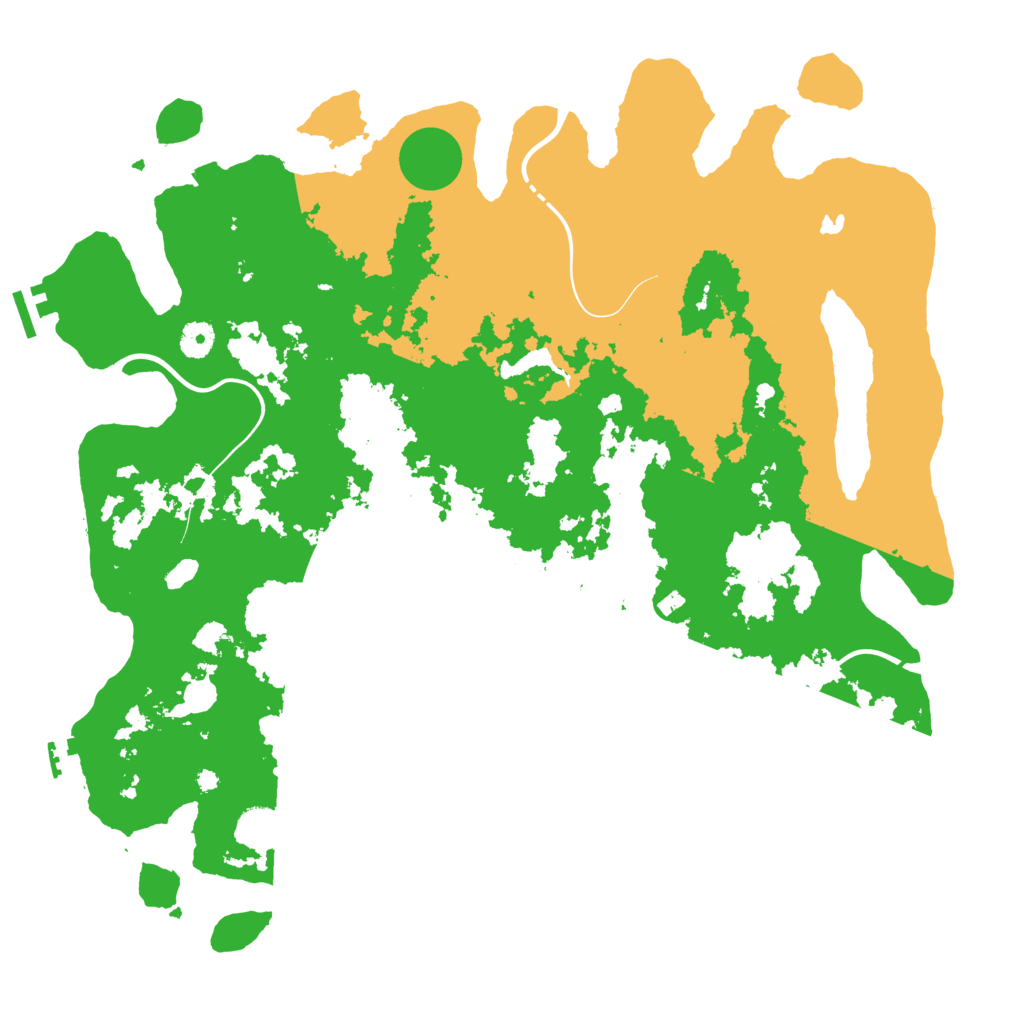 Biome Rust Map: Procedural Map, Size: 4300, Seed: 555