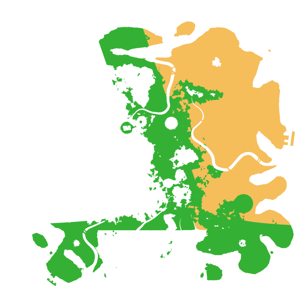 Biome Rust Map: Procedural Map, Size: 4300, Seed: 68254173