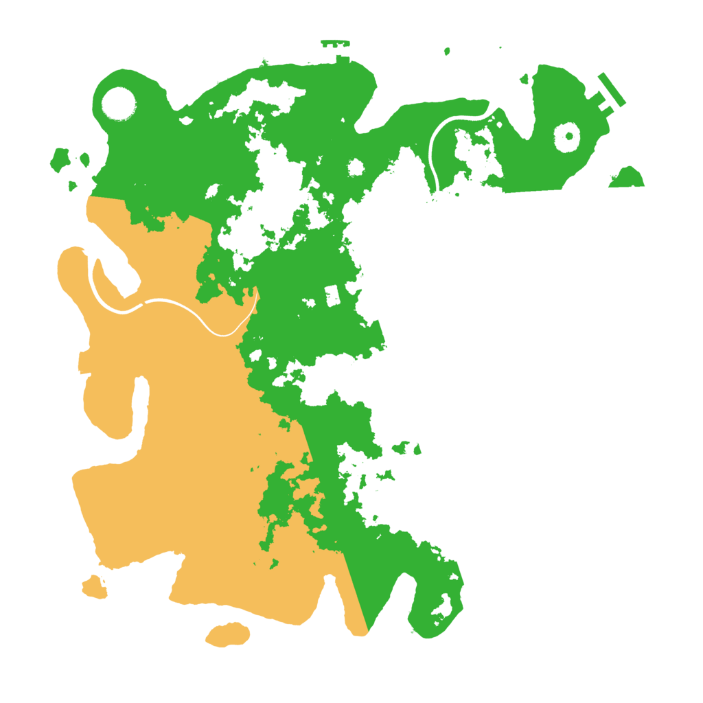 Biome Rust Map: Procedural Map, Size: 3700, Seed: 1766369235