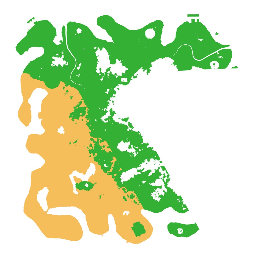 Biome Rust Map: Procedural Map, Size: 4500, Seed: 9784635