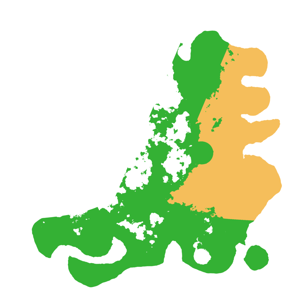 Biome Rust Map: Barren, Size: 3500, Seed: 22103445