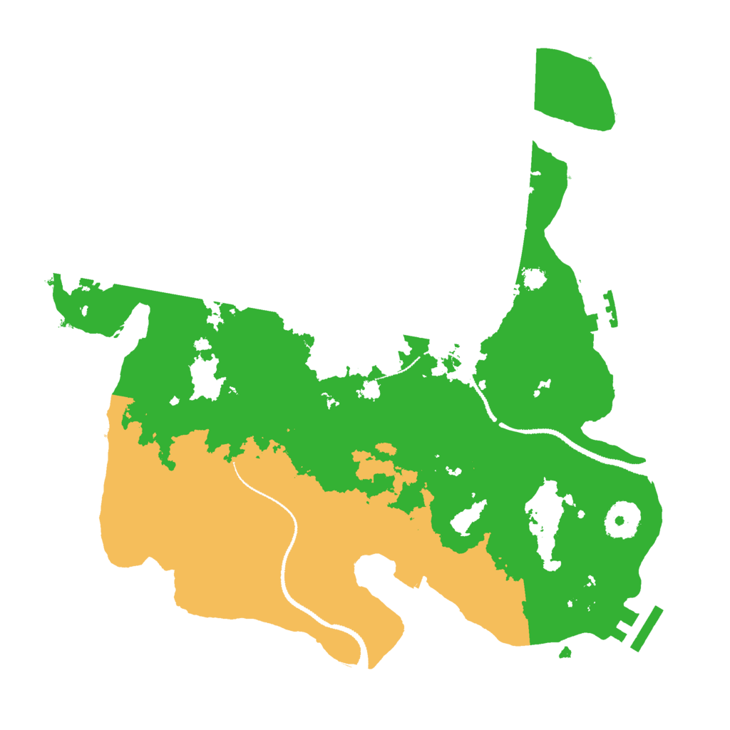 Biome Rust Map: Procedural Map, Size: 3000, Seed: 5436345
