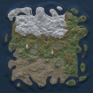 Thumbnail Rust Map: Procedural Map, Size: 4300, Seed: 767465506, 17 Monuments