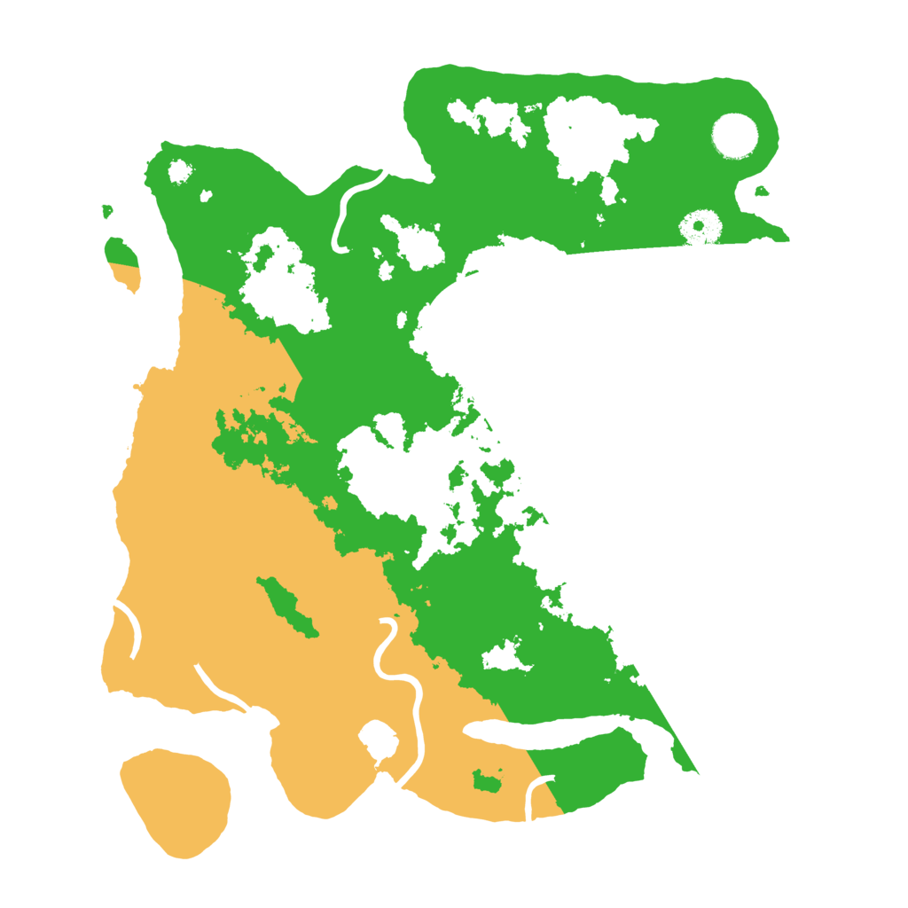 Biome Rust Map: Procedural Map, Size: 3500, Seed: 32322333
