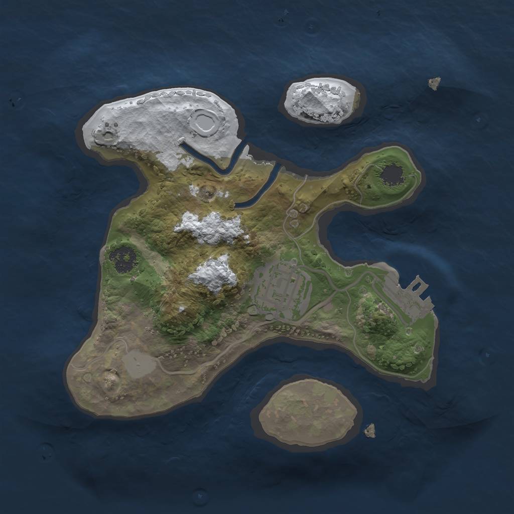 Rust Map: Procedural Map, Size: 2000, Seed: 19211, 7 Monuments